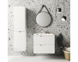 Пенал для ванної кімнати Ravak SB Classic II 400 L МДФ білий/білий X000001472