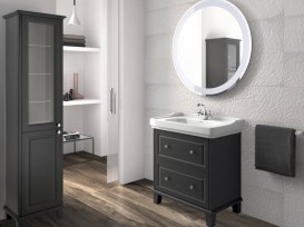 Пенал напольный Roca Carmen двухдверный правый/левый темно-серый A857137417