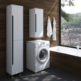 Пенал напольный Sanwerk Greta правый МДФ белый MV0000304