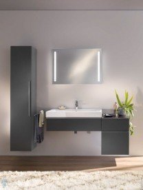 Пенал подвесной Geberit iCon 36х180 см с одной дверью ДСП лава/матовое покрытие 841001000