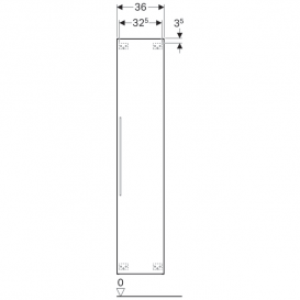 Пенал підвісний Geberit iCon 36х180 см з одними дверима ДСП білий/матове покриття 841000000