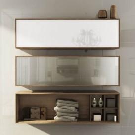 Пенал подвесной Hatria SLIDING wood system 1200x260x400 орех YN92XR