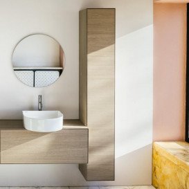 Пенал подвесной Laufen Boutique 30х30х180 см ЛДСП/МДФ светлый дуб H4091311502501