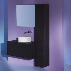 Пенал подвесной Laufen Boutique 30х30х180 см ЛДСП/МДФ темный дуб H4091311502511