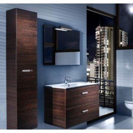 Пенал підвісний орної Roca Victoria однодверний з функцією закривання Soft Close МДФ кедр A856577423