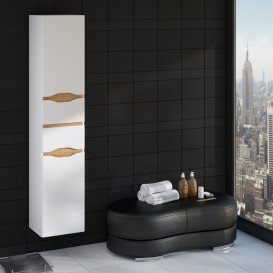 Пенал підвісний Sanwerk Liga Air правий МДФ білий/мессіна MV0000396