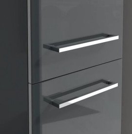 Пенал Villeroy & Boch Avento 35х40,4х176 см петлі праворуч МДФ з акриловим покриттям скло сіре A89401B1