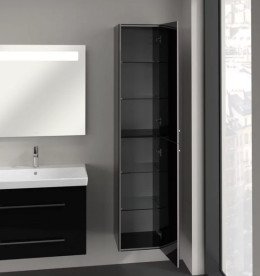 Пенал Villeroy & Boch Avento 35х40,4х176 см петли справа МДФ с акриловым покрытием стекло черное A89401B3