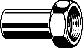 Перехід на нарізні сполучення Viega Sanpress 2264 d35хG1½ кремнієва бронза 338541