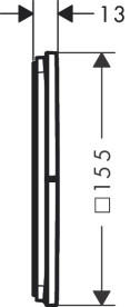 Перемикач душу Hansgrohe Axor ShowerSelect ID 3 споживача матовий чорний хром 36780340