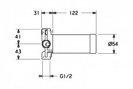 Перемикач на 2 положення Hansa Varox внутрішня частина 0295 0100