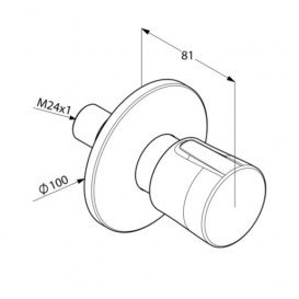 Перемикач на два положення Kludi Balance латунь білий / хром 528479175