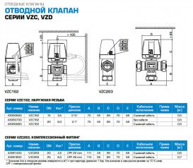 Перемикач 3-ходовий клапан Esbe VZC162 G1'' DN20 kvs 6 2 точки знімний кабель 43060800