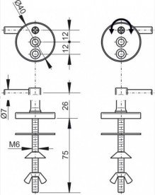 Петли AlcaPlast для унитаза A62 Z0127-ND