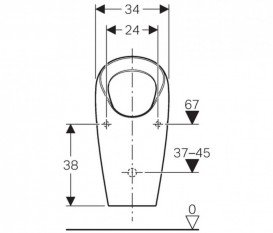Пісуар Geberit Selva безводний білий 116.081.00.1