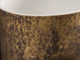 Пісуар підлоговий Kerasan Artwork Groove з кріпленням білий / античне золото 473060