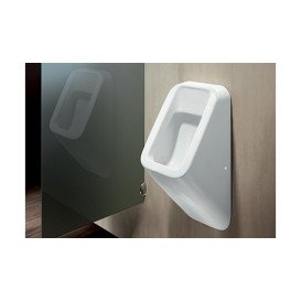 Настінний пісуар Hatria Fusion Q 32,5х68,5 см санітарна кераміка білий глянцевий 00YXC301