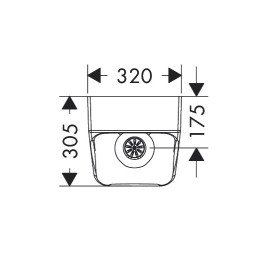 Писсуар подвесной Hansgrohe EluPura Original Q безободковый 32х30,5 см керамика белый 60127450