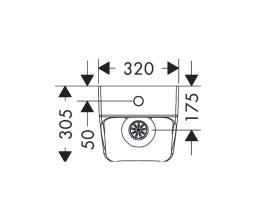 Писсуар подвесной Hansgrohe EluPura Original Q безободковый 32х30,5 см керамика белый 60128450