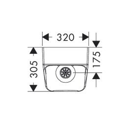 Писсуар подвесной Hansgrohe EluPura Original Q безободковый 32х30,5 см керамика HygieneEffect белый 62010450