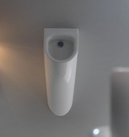 Пісуар підвісний Kerasan Aquatech під прихований налив з сифоном білий 373501