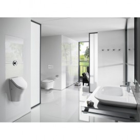 Писсуар подвесной Roca Nexo с крышкой плавного опускания керамика белый A35364K000