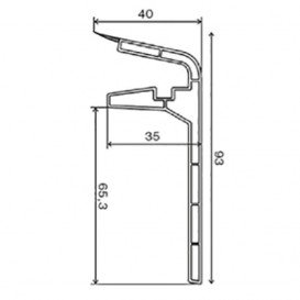 Плинтус для прокладки труб MCH пластик клен FT511