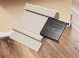 Плинтус Salag Sierra 80 полиуретан черный SI8002