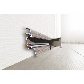 Плинтус San Decor Elegance с кабель каналом ПВХ монтесума 798