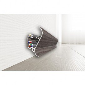 Плинтус San Decor из двух частей ПВХ дуб кольмарский 104