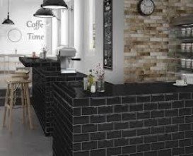 Плитка Equipe Metro Black 12736 (0,5 М2/кор) 7,5х15