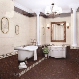 Плитка InterCerama Pietra 40х23 см светло-коричневый 031 450003