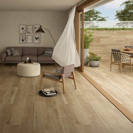 Плитка керамограніт Keratile Arhus Tabaco 120х23,3 см 171103