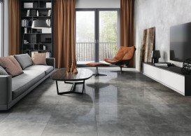 Плитка керамограніт Cerrad Apenino Antracyt lappato 119,7x59,7 см 5903313301404