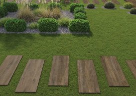 Плитка керамогранит для террасы Cerrad Tauro Brown 2.0 119,7x39,7 см 5903313325332