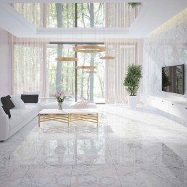 Плитка керамогранит InterGres Arabescato 60х60 см серый полированный 071/L 235006