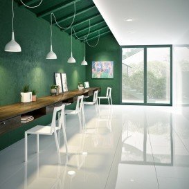 Плитка керамогранит InterGres Superwhite 240х120 см белый 240120 19 061/L