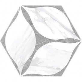 Плитка керамограніт Oset Corola Grey Hex 24х20 см 509701