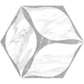 Плитка керамограніт Oset Corola Grey Hex 24х20 см 509701