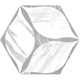 Плитка керамограніт Oset Corola Grey Hex 24х20 см 509701