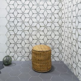 Плитка керамограніт Oset Corola Grey Hex 24х20 см 509701