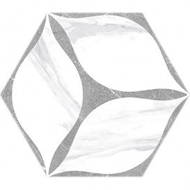 Плитка керамограніт Oset Corola Grey Hex 24х20 см 509701