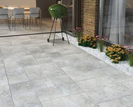 Плитка керамогранит Paradyz Burlington Silver 2.0 59,5х59,5 см R-R-595X595-1-BURL.SI20