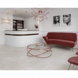 Плитка керамограніт Paradyz Hybrid stone Bianco Gres Szkl. Rekt. Struktura 59,8х59,8 см R-R-598X598-1-HYST.BI