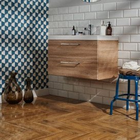 Плитка керамогранит Paradyz Landwood Ochra Gres Szkl. Polysk 20х60 см R---200X600-1-LAND.OC---2