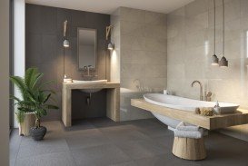 Плитка керамогранит Paradyz Rockstone Grafit Gres Rekt. Struktura 29,8х59,8 см QSR-298X598-1-ROCK.GT---3