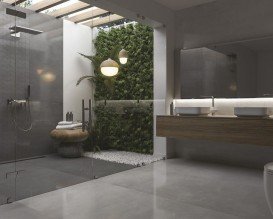 Плитка керамограніт Paradyz Space Grafit полірований грес 59,8x59,8 см RPR-598X598-1-SPAC.GT