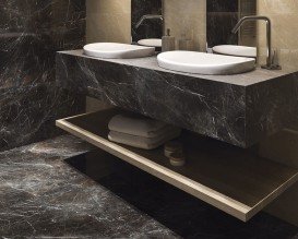 Плитка керамогранит Paradyz Tosi Brown полированный грес 89,8x179,8 см RPR-0,9X1,8-1-TOSI.BR