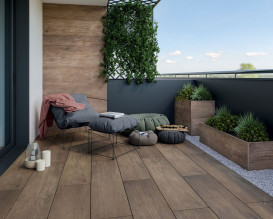 Плитка керамограніт Paradyz Willow Brown 2.0 29,5х119,5 см  R-R-0,3X1,2-1-WILL.BR20