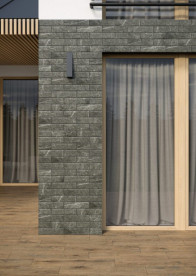 Плитка клінкер Cerrad Cerros Grafit 30x7,4 см 5902510809126